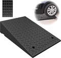 Rubber Curb Ramps Driveway Kerb Ramp Portable Threshold Ramp Heavy Duty Loading Ramps Lawnmower Ramps Garden Shed Ramp Doggy Door Ramp(19.7x31.5x8.3in)