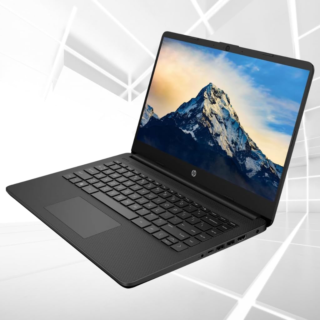 HP 14' High-Performance Laptop, HD Touchscreen, AMD Ryzen 7 5700U (Beats i7-1255U), 64GB RAM, 2TB SSD, Webcam, SD Card Reader, HDMI, Wi-Fi, Windows 11 Home, Black