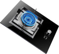 Gas Stove,with Protection Lock NG/LPG Gas Cooktop,Heat Load:4.5KW/15354BTU,for Home Indoor and Outdoor Camping,Pulse Ignition,1 Burner (Color : NG)