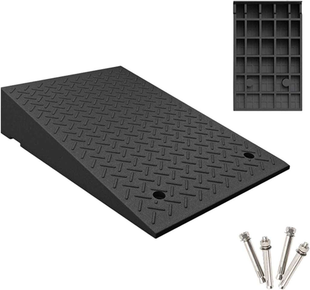 Curb Ramps Driveway Ramps Portable Shed Ramps Threshold Ramps for Cars Wheelchairs Bikes Motorcycles(19.7x31.5x5.1in)