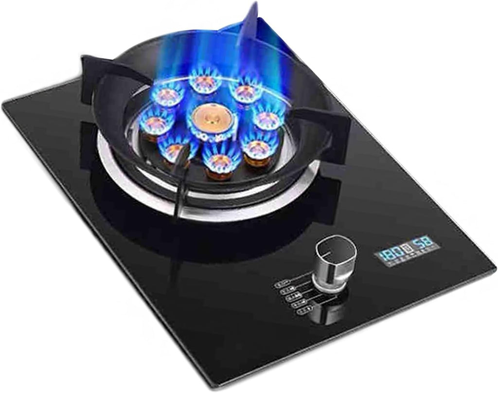 Gas Cooker,Single-burner nine-cavity dual-use, 8.5kW timer gas stove,for Family Restaurants Food Stalls(LPG)