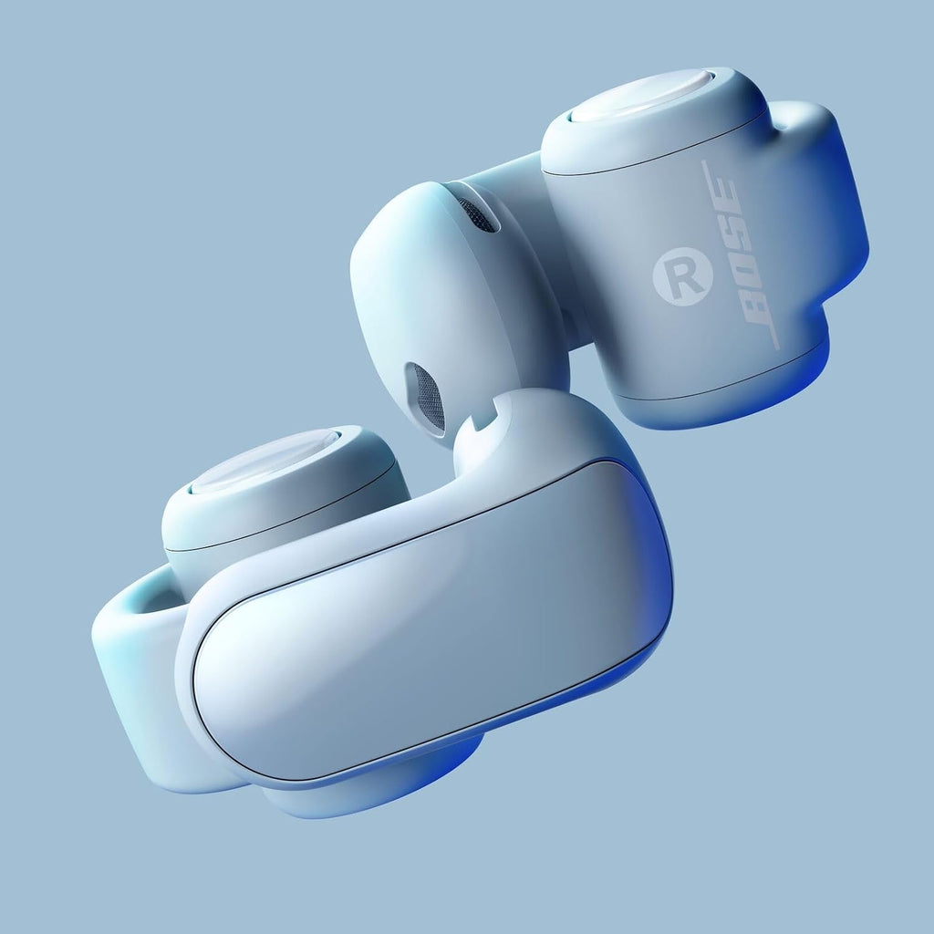 Bose Ultra Open Earbuds, Immersive Audio Open Ear, Clip-On for Running With OpenAudio Awareness, Up to 48 Hours Battery Life, Moonstone Blue (Renewed)