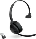 Jabra Evolve2 55 Mono Wireless Headset - Features AirComfort Technology, Noise-Cancelling Mics & Active Noise Cancellation - MS Teams Certified, Works with Other Platforms - Black