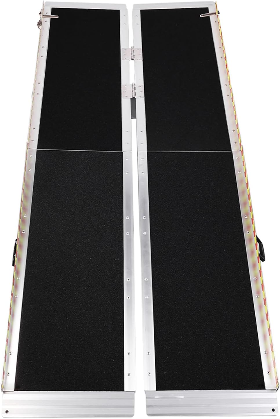 Handicap Ramp Aluminum Folding Door Threshold Wheelchair Ramp Wheel Chair Ramp for Home Steps Stairs Entry Threshold Doorways (8ft)