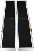 Generic Door Threshold Wheelchair Ramp Folding Aluminum Threshold Ramp Wheel Chair Ramp for Home Steps Stairs Entry Threshold Doorways
