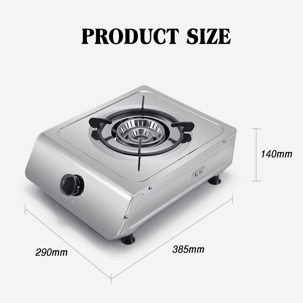 Gas Stove,NG/LPG Desktop Nine Chamber Stove Cooktop,1 Burners Gas Stoves Cooktop with Thermocouple Protection,Suitable for Home,Heat Load 4KW/13648BTU (Color : LPG)