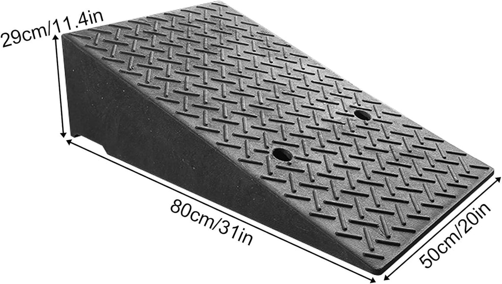 Portable Curb Ramp, Multiple, Threshold Ramp for Home, Sidewalk, Bikes, Motorcycles, Wheelchairs, Good Load-Bearing(50 * 80 * 29cm/20 * 31 * 11.4in)