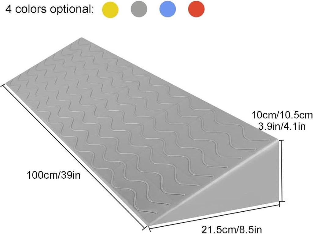 Ramps Portable Threshold Ramps, 3-9cm High, Indoor Curb Ramps, Non-Slip Kerb Ramp for Threshold Wheelchair Scooter Sweeping Robot, Door Step Accessible Rise Channel Mat (Color : Yellow, Size : 100x1