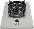 Portable Gas Stove 1 Burner,5.2kW Stainless Steel Camping Stove,LPG/NG Cooktop with Flameout Protection,for Outdoor RV Hiking BBQ(NG)