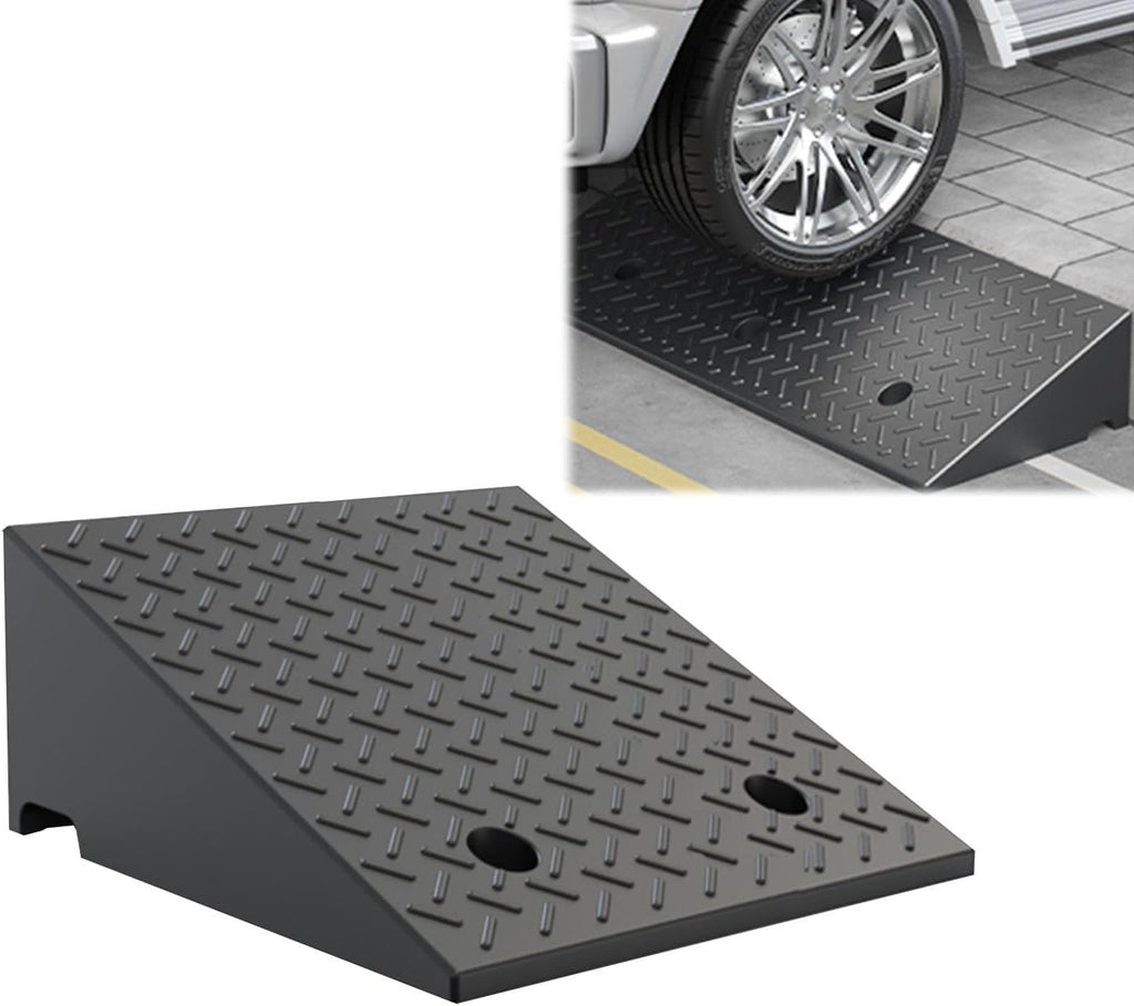 Rubber Curb Ramps,Car Driveway Ramps,Full Range Of Heights,Non-Slip And Wear-Resistant,Strong Load-Bearing Capacity,Suitable For Cars,Door Thresholds,Street Steps(50*50*14cm/19.6*19.6*5.5in)