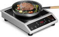 Portable Induction Cooktop 1800W, Single Burner Induction Cooker with Touch Control, Low Power Continuous Heating, Dual IGBT System, Dual Cooling Fans, Timer, Safety Lock, 110-120V