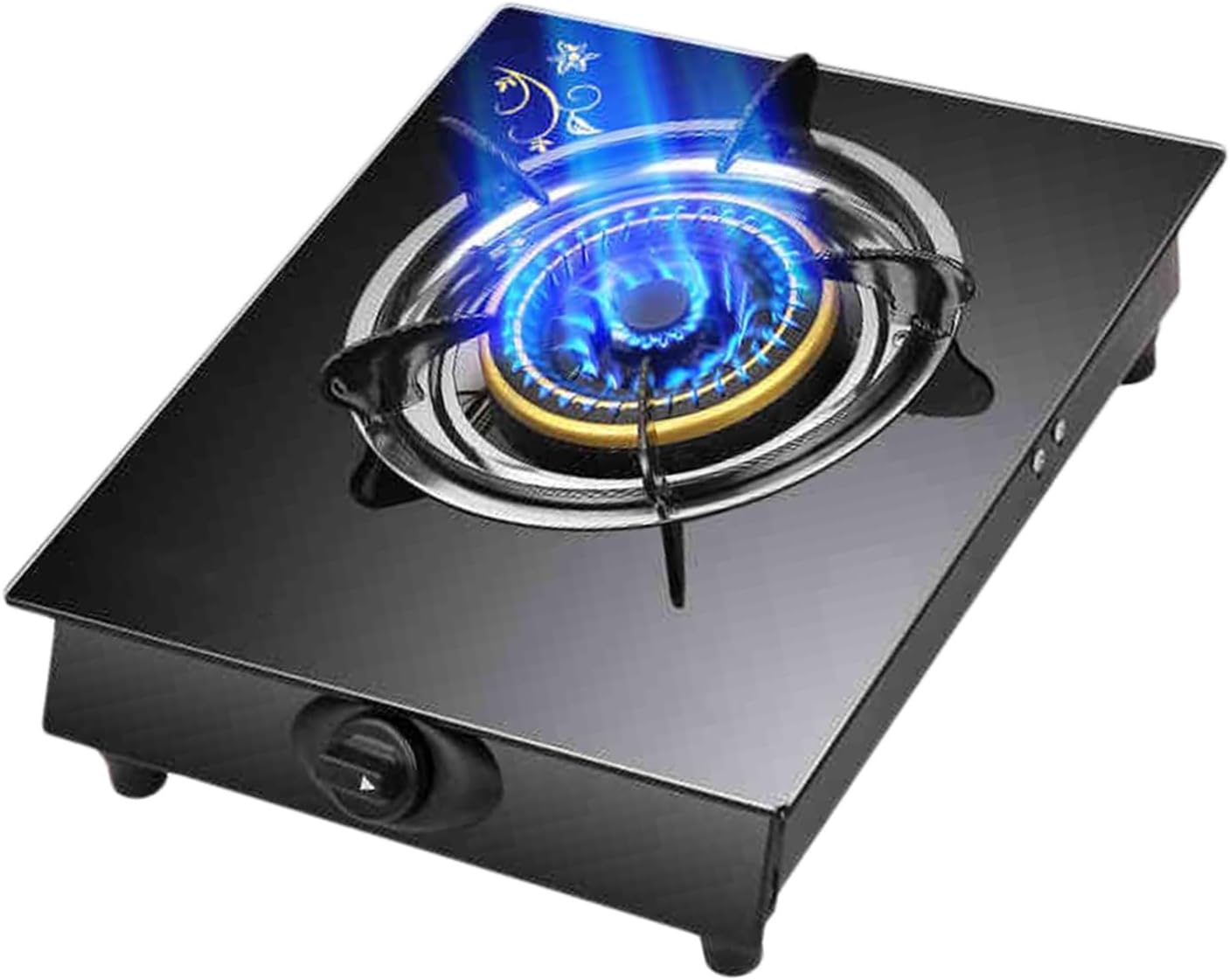 Gas Cooker,5.2kW Single-Burner Tabletop gas Stove,Energy-Saving cooker,for Camping Restaurants Home(NG)