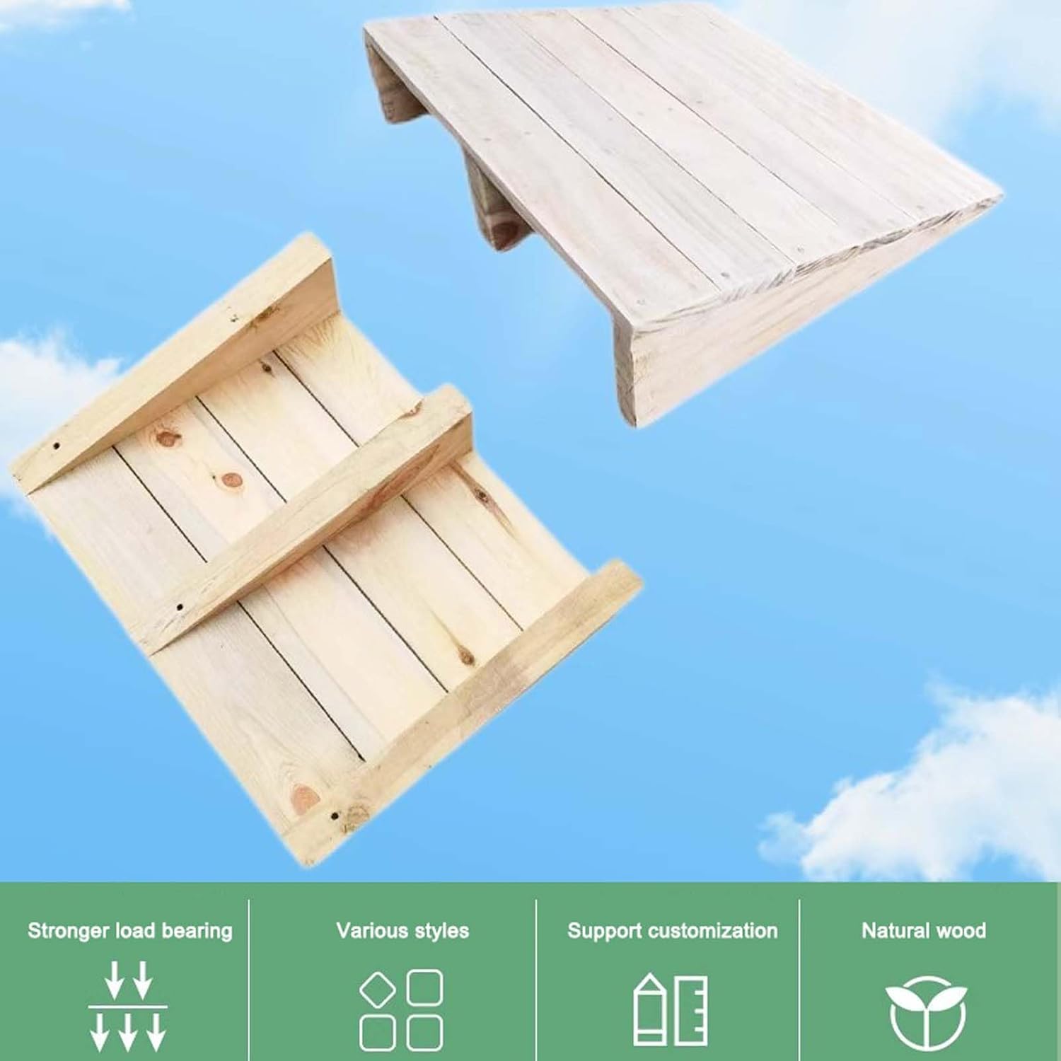 Threshold Ramp 39.4x13x4in, Front Door Entry Ramp, Wooden Portable Wheel Chair Ramp, Threshold Ramps for Doorways, Sturdy Wood Structure, for Home/Front Door/Yard/Patio/Entry