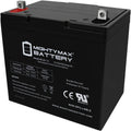 ML55-12 - 12 Volt 55 AH, Nut and Bolt (NB) Terminal, Rechargeable SLA AGM Battery
