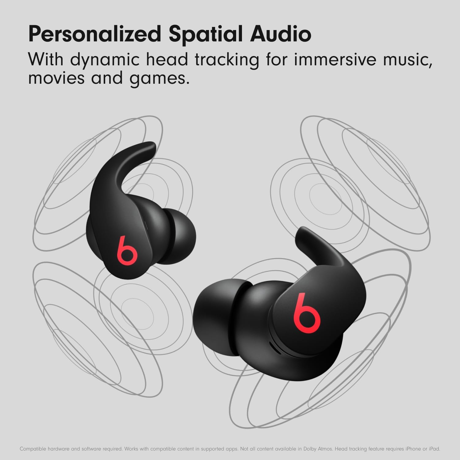Beats Fit Pro - True Wireless Noise Cancelling Earbuds - Beats Black with AppleCare+ (2 Years)
