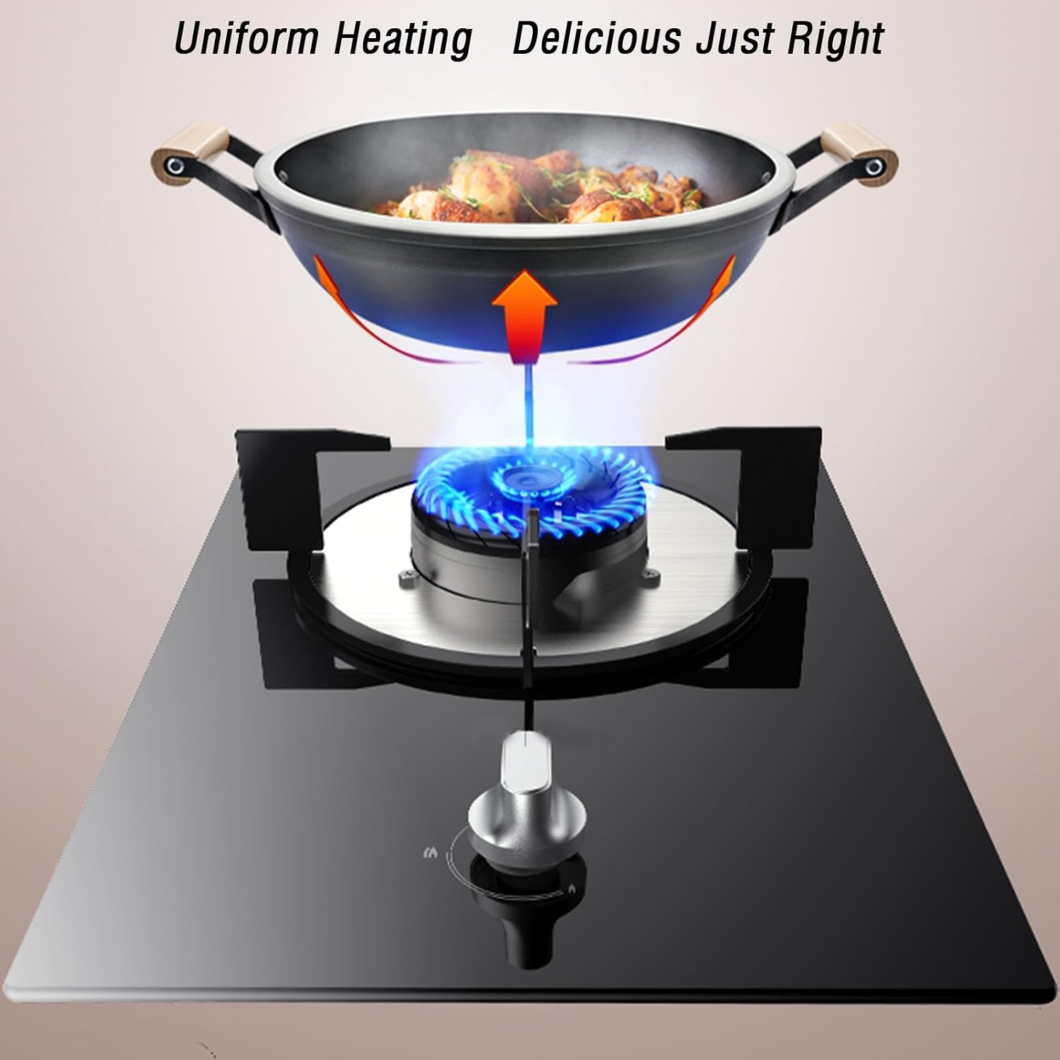 Propane Gas Stove,Single Burner Propane Stove,tempered Glass Max 17060BTU with Pulse Electronic Ignition Suitable for Apartments Kitchens and More (Color : 17060BTU, Size : LPG)
