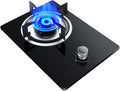 Propane Gas Stove,Tempered Glass Single Burner Propane Stove,Desktop Propane Gas Stove,Max 15354BTU Suitable for Kitchens, Apartments (Color : LPG, Size : Style 1)
