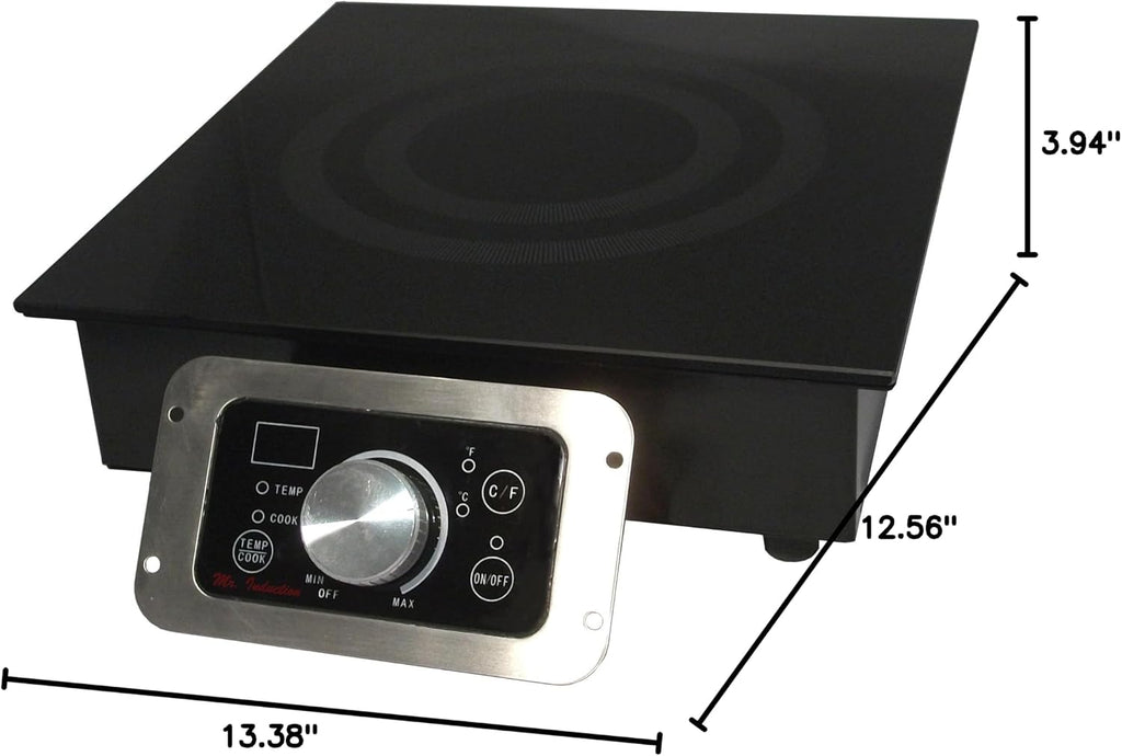 SPT SR-184R 1800W Built-In Commercial Range Induction, Black