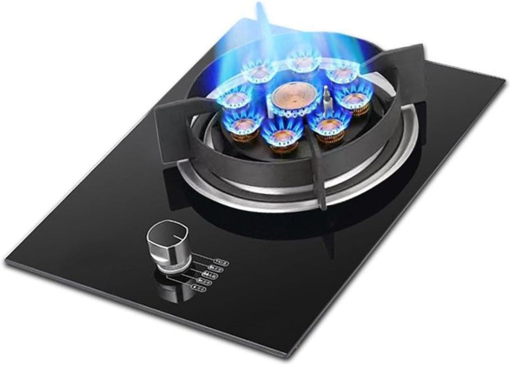Indoor Gas Stove, NG/LPG Single Burner 5.2kw,Thermocouple Flameout Protection Device Portable Single Stove,for Home(LPG)