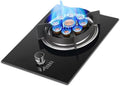 Indoor Gas Stove, NG/LPG Single Burner 5.2kw,Thermocouple Flameout Protection Device Portable Single Stove,for Home(LPG)