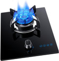 Single Burner Propane Stove,Portable Gas Stove,Max 17060BTU with Pulse Electronic Ignition Tempered Glass Suitable for Apartments or Kitchens