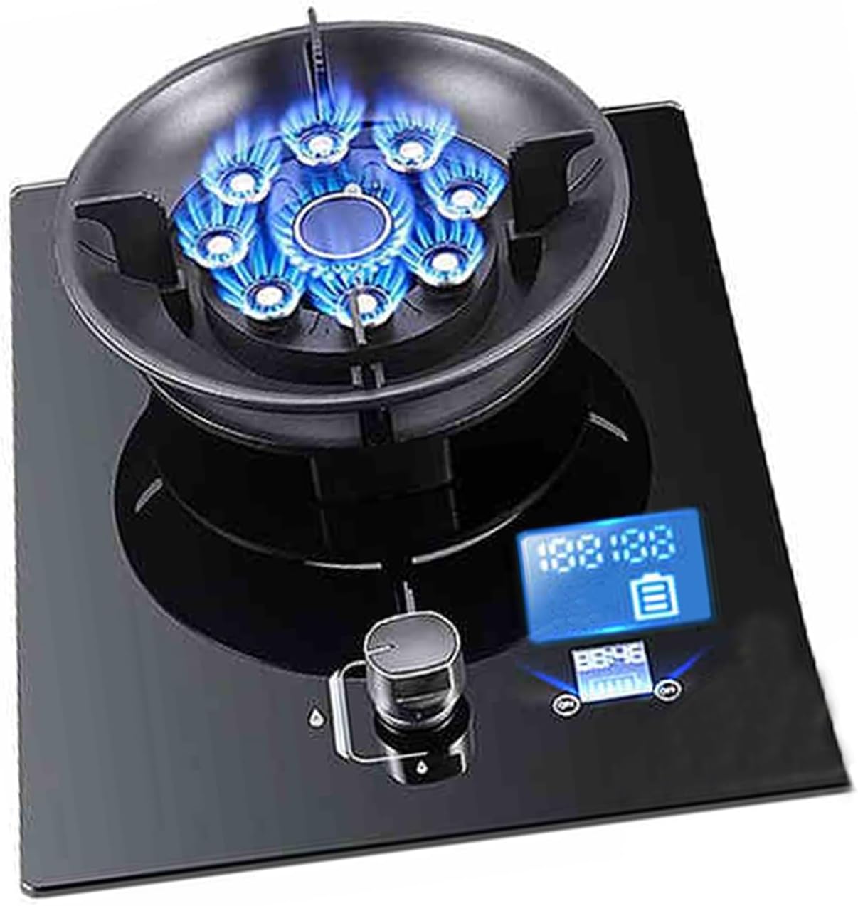 Gas Cooker,Portable Flip-Top,5.2kw Dual-Purpose Single-Burner gas Stove,Suitable for Family Restaurants(LPG)