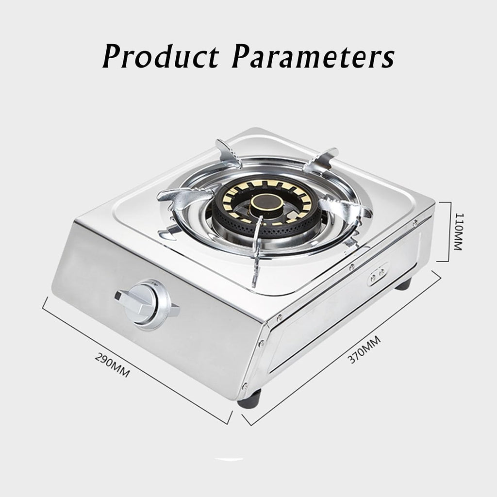 Gas Cooktop,Tabletop Stainless Steel Single Burner Thermocouple Protected Easy to Clean,Suitable for Indoor Use(LPG)(NG) (Size : NG)