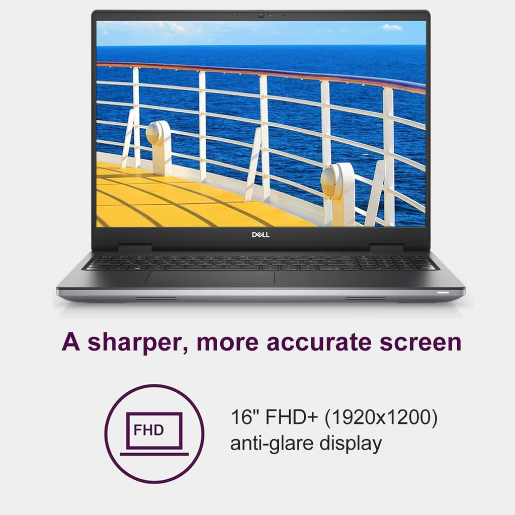 Dell Precision 7000 7680 Mobile Workstation Laptop (NVIDIA RTX 2000 Ada 8GB, 16' FHD+, Intel 20-Core i7-13850HX (> Ultra 9-185H), 32GB LPCAMM2 DDR5, 2TB SSD) Pro Max for Designer, IST HUB, Win 11 Pro