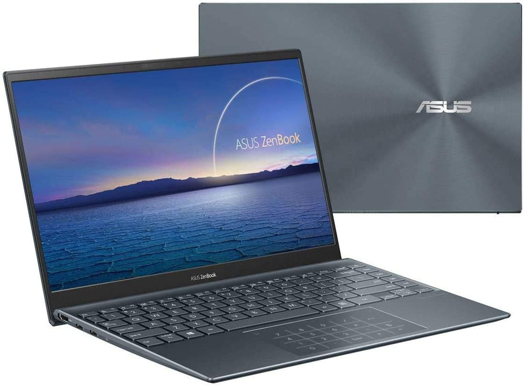 ASUS ZenBook 13 Ultra-Slim Laptop, 13.3' OLED FHD NanoEdge Bezel Display, Intel Core i7-1165G7, 8GB LPDDR4X RAM, 512GB SSD, NumberPad, Thunderbolt 4, Wi-Fi 6, Windows 10 Home, Pine Grey, UX325EA-ES71