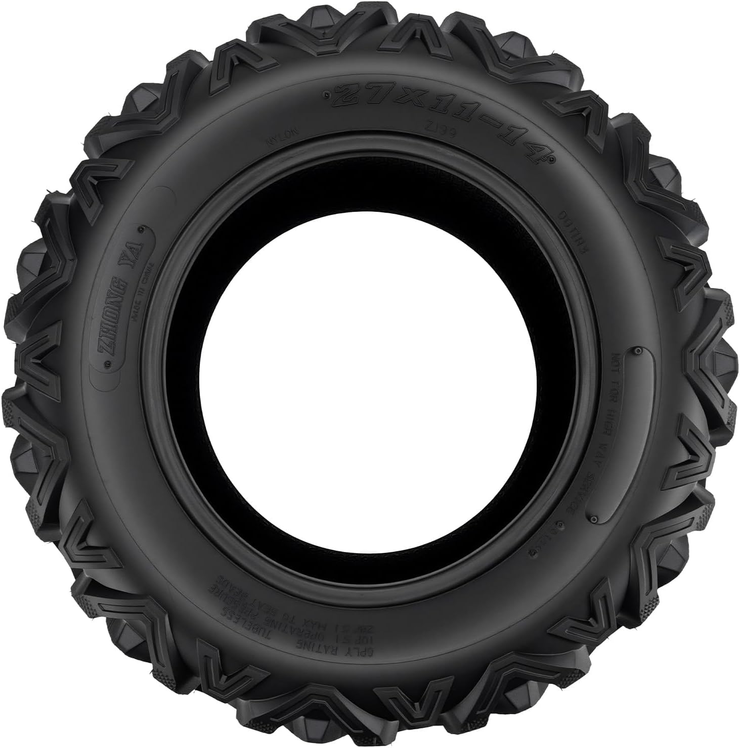 KAX 27x11-14 ATV UTV All-terrain Tires,27x11-14 Off-Road Mud Tires,6 Ply, 1Pcs,Tubeless Z-199
