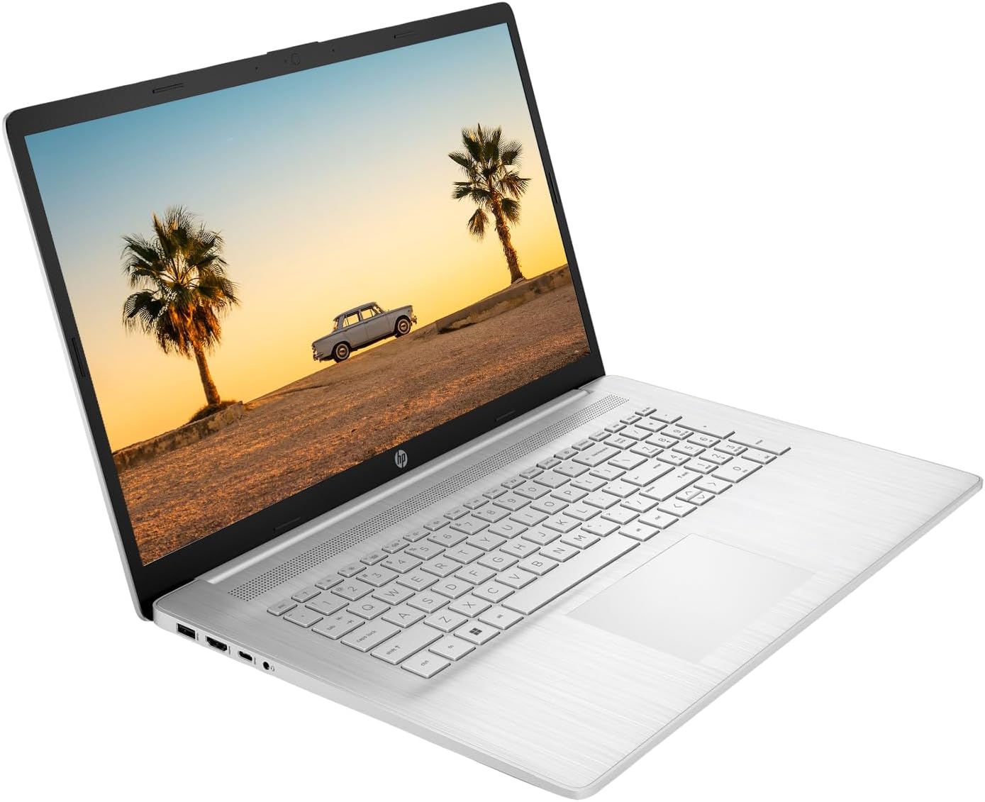 HP 2023 17 Laptop, 17.3' HD+ Touchscreen Display, AMD Ryzen 5 7530U Processor (Beats i7-1165G7), 16GB RAM, 512GB SSD, Wi-Fi 6, HDMI, Backlit KB, Webcam, Windows 11 Home, Silver, KKE Accessories