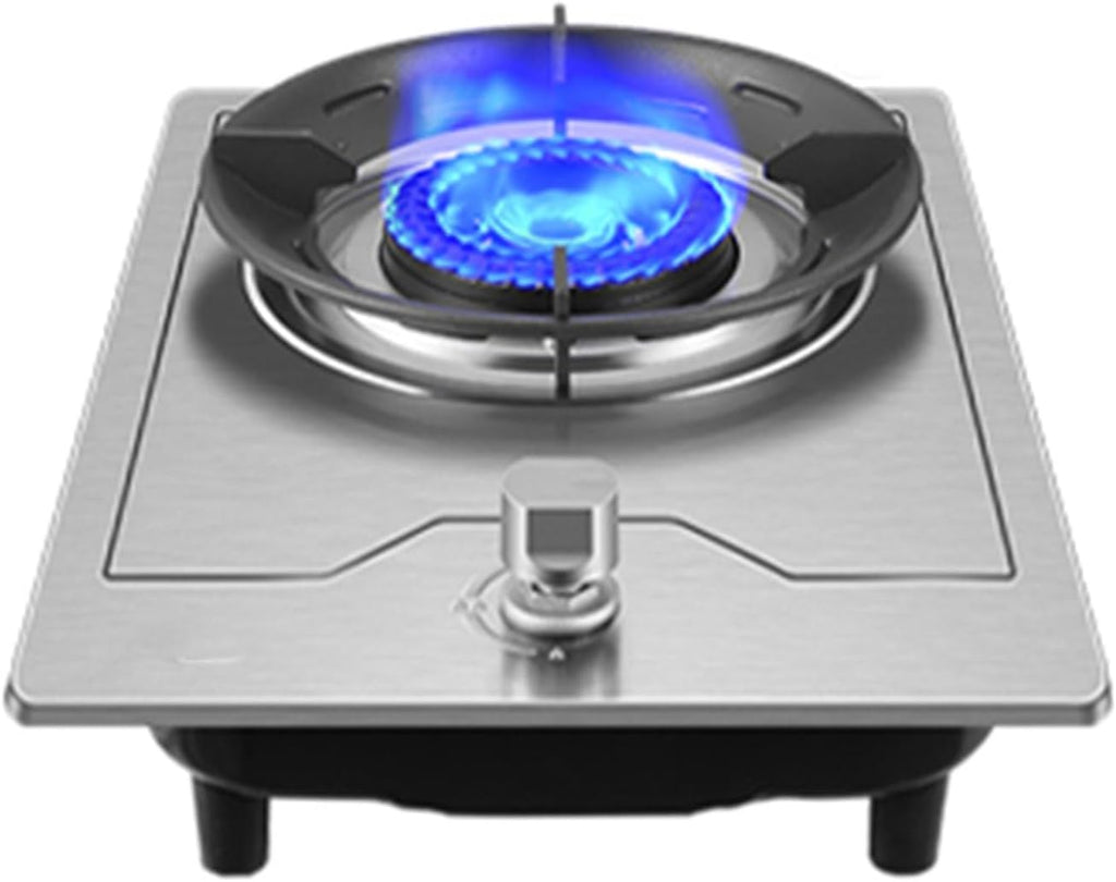Portable Gas Stove,Single Burner Propane Stove,Stainless Steel Max 17742.4BTU with Pulse Electronic Ignition Suitable for Apartments Kitchens(silver) (Color : NG, Size : 16377.6BTU)
