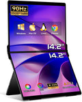 EHOMEWEI X1 Air Foldable Dual Screen Portable Monitor 14.2'×2 2.8K IPS Laptop Screen Extender 90Hz USB-C HDMI for MacBook Windows
