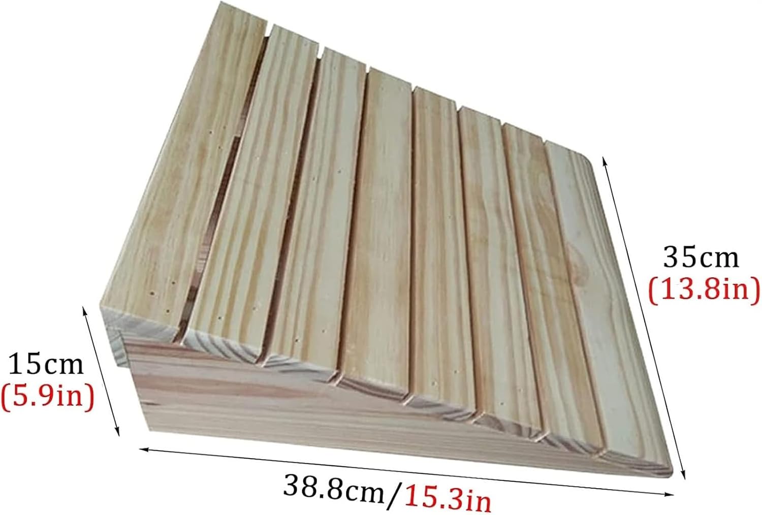 Ramps Threshold Ramp, 3/4/5/6/7inch Rise Wheelchair Ramps for Doorways/Front Door/Garage, Non-Slip Entry Threshold Ramp for Walkers/Motorcycle/Disabled(12.1x11.8x3.5in) (One Color 15.3x13.8xx5.9in)