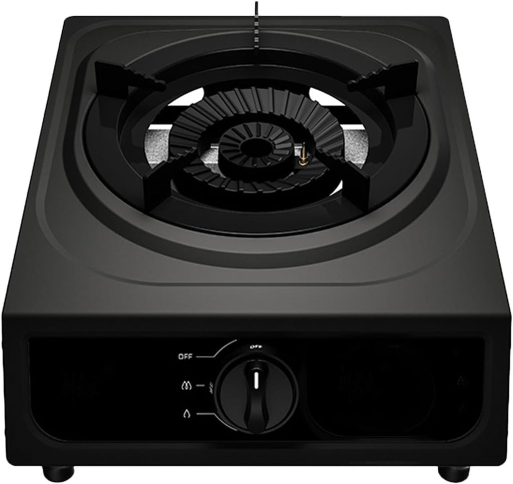 Cassette Stove,Portable Gas Stove,Max 15354BTU Single Burner Cassette Stove Piezo-Ceramic Ignition for Camping Cooking Car Travel Home and Apartment (Color : LPG, Size : Style 1)