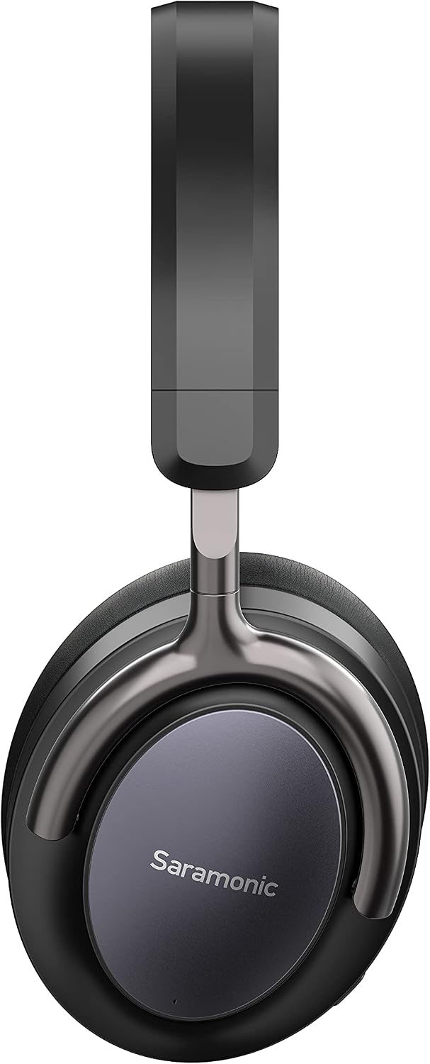 Saramonic SR-BH900 | Advanced Wireless Bluetooth 5.0 ANC and CVC 8.0 Noise-Cancelling Over-Ear Headphones with 40mm Drivers and Leather Earpads