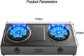 Propane Stove,2 Burners Portable Propane Stove,24566.4BTU High Power Stainless Steel Gas Cooktop for Kitchen Outdoor RV and Apartments(black) (Color : LPG, Size : Style 1)