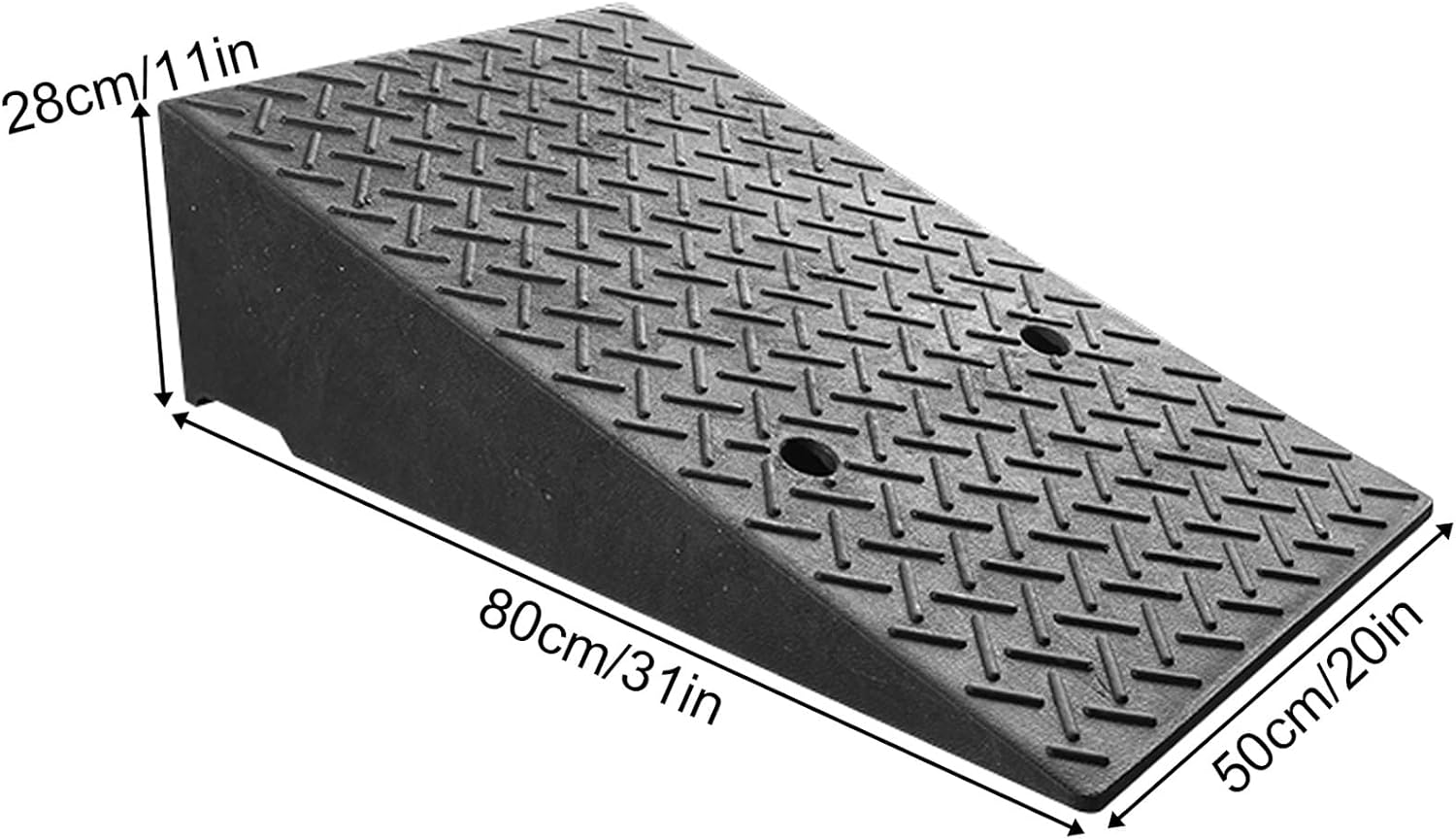Portable Curb Ramp, Multiple, Threshold Ramp for Home, Sidewalk, Bikes, Motorcycles, Wheelchairs, Good Load-Bearing(50 * 80 * 28cm/20 * 31 * 11in)
