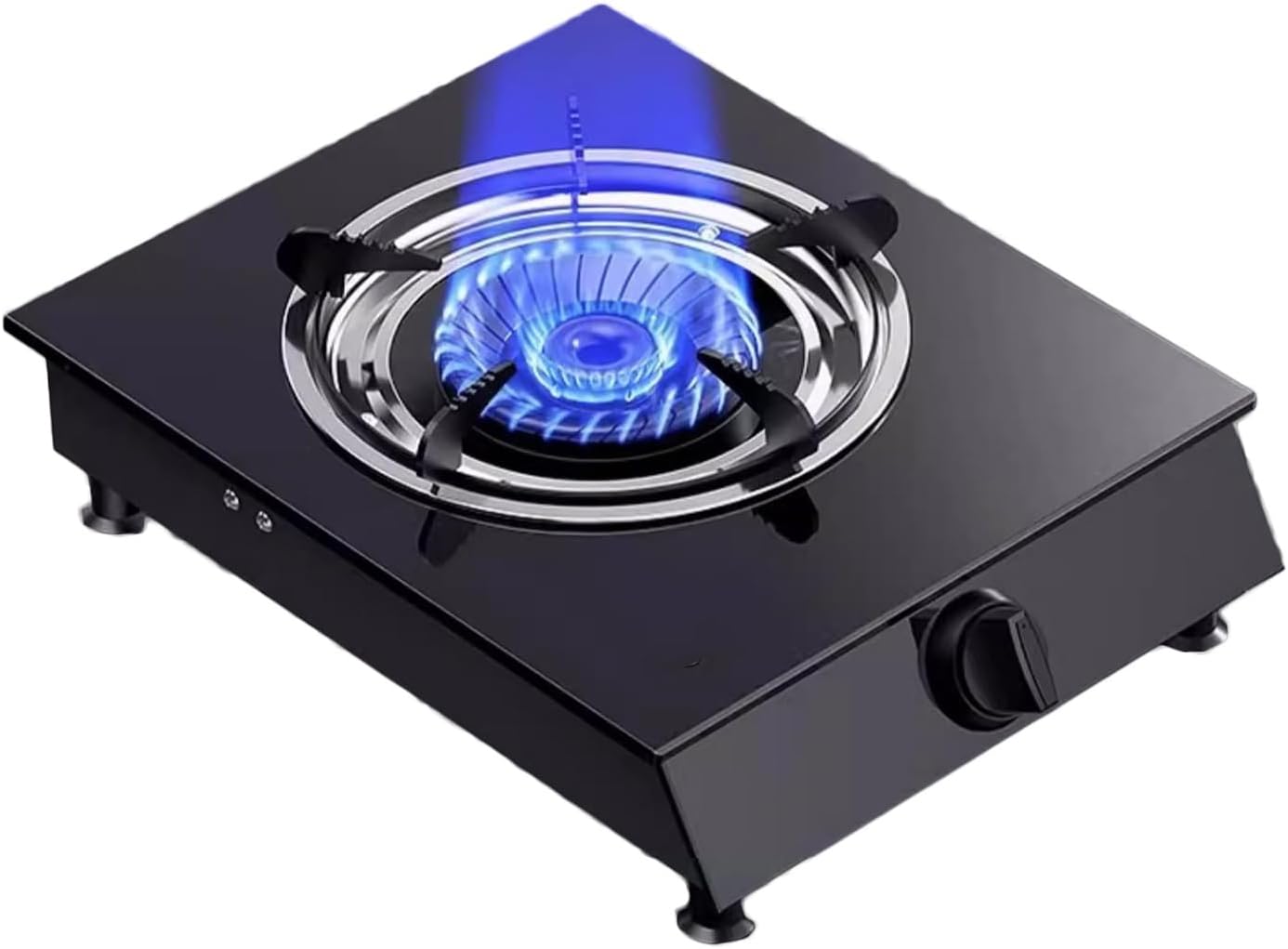 Single Burner Gas Stove,Gas Stove with Supercharged Fire and Tempered Glass,with Thermocouple Protection for Tailgating, Seafood Boil,Home Brewing