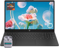 HP 15.6' Touchscreen Laptop Computer, Windows 11 Home 16GB RAM 1TB SSD, AMD Ryzen 7 5825U, FHD 1920 x 1080 IPS LED Display, Numeric Keypad, Camera Privacy Shutter, SageNova Earphones, Black