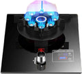 Gas Stove 1 Burner,5.2KW Tempered Glass Gas Stove,Natural Gas/Liquefied Gas Conversion Stove,Tabletop/Embedded,with Safety Shutoff Device and Timer(NG)