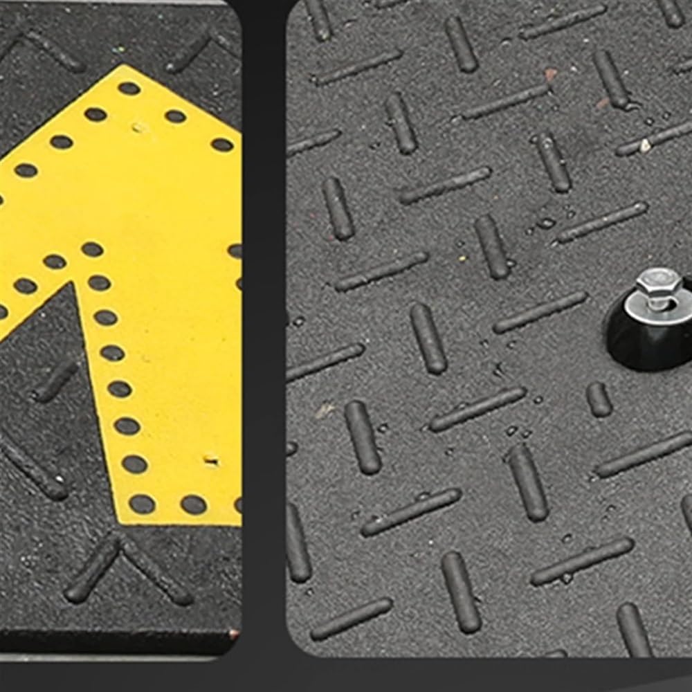 Car Driveway Rubber Curb Ramps, Recycled Rubber Power Threshold Ramp, for Sidewalk, Usable As Wheelchair Ramp,Threshold Ramp, Ramp Ramps (One Color 100 * 25 * 4Cm(39.3 * 9.8 * 1.5In))