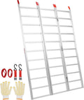 VEVOR Aluminum Ramps, 1500 lbs, Folding Loading Ramp with Load Straps, Tri-Fold Ramp for Motorcycles,UTVs, ATVs, Trucks, Lawnmowers, Snow Blowers, 77' L x 54' W, Sliver
