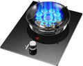 Portable Gas Stove with 1 Burner,5.2KW Camping Gas Cooker,Gas/LP Gas Conversion Stove,with Flameout Protection,for Home Kitchen(NG)