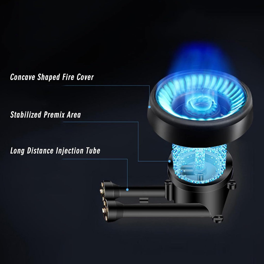 Cassette Stove,Portable Gas Stove,Max 13648BTU Single Burner Cassette Stove Piezo-Ceramic Ignition for Camping Cooking Car Travel Home and Apartment (Color : NG)