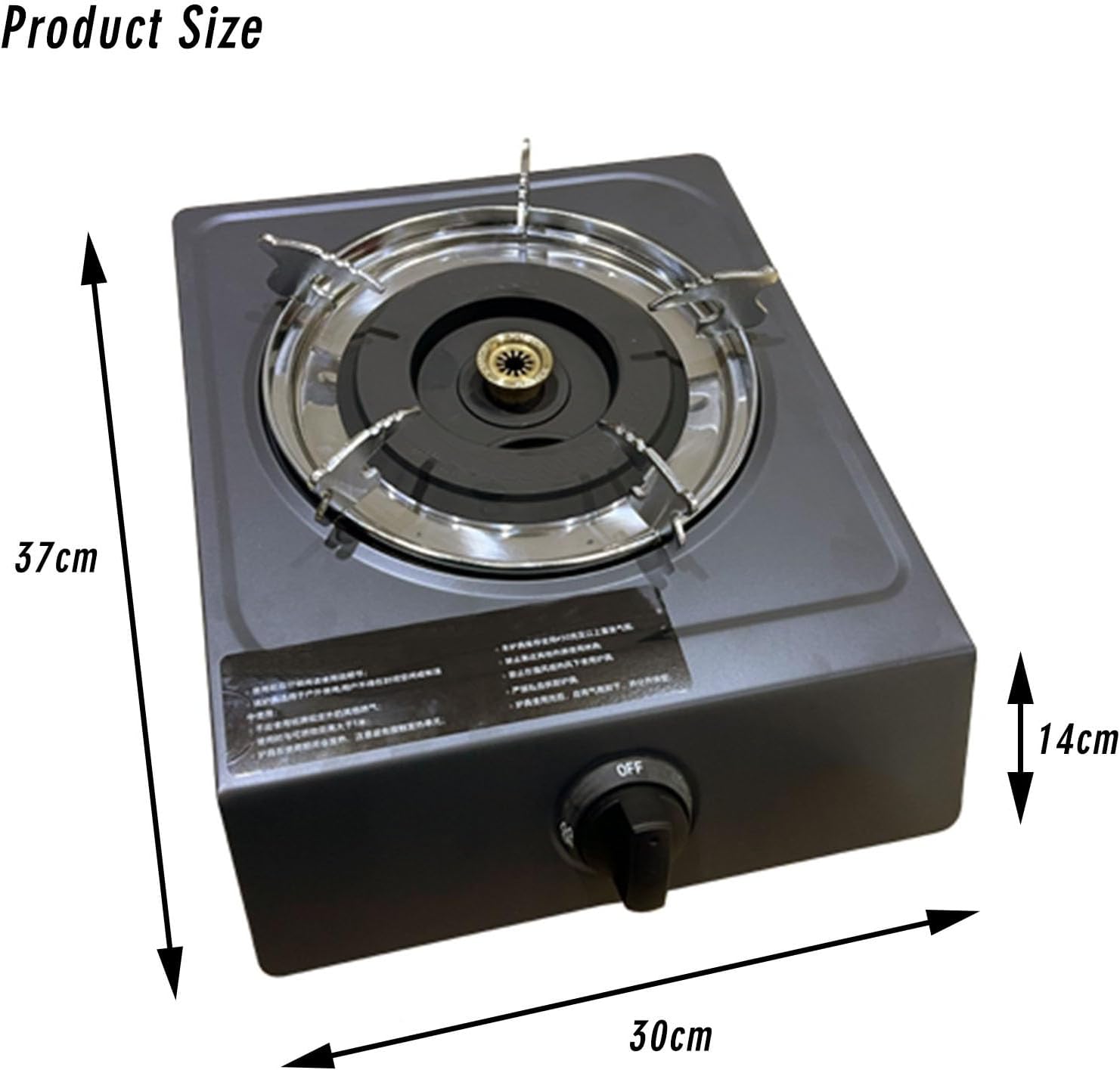 Portable Gas Stove,Cassette Stove,Max 13648BTU Single Burner Cassette Stove Piezo-Ceramic Ignition for Home Use Food Stalls and Canteens