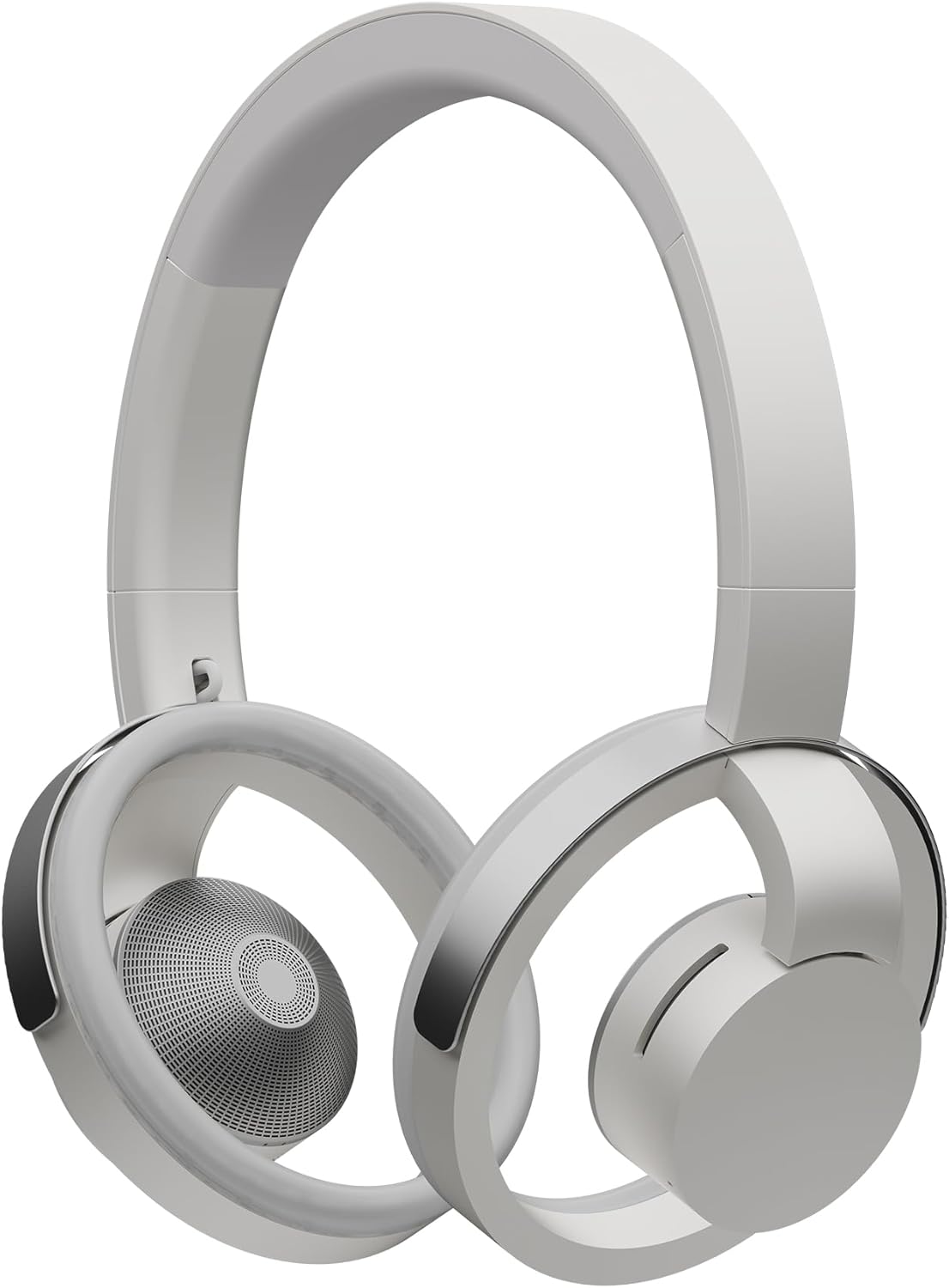 nwm ONE Wireless Open-Ear Headphones | Prevents Sound Leakage with PSZ Technology (Bone Conduction Alternative) | Bluetooth 5.3 | Multipoint | 20-Hour Battery Life with Microphone | Light Gray