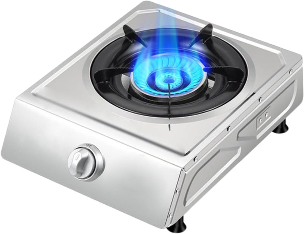 Portable Gas Stove,Cassette Stove,Max 17060BTU Single Burner Cassette Stove Piezo-Ceramic Ignition for Car Travel Home and Apartment (Color : LPG, Size : Style 1)