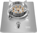 Portable Gas Stove,Single Burner Propane Stove,Max 23884BTU with Pulse Electronic Ignition Stainless Steel Suitable for Apartments Kitchens (Color : NG, Size : Style 1)