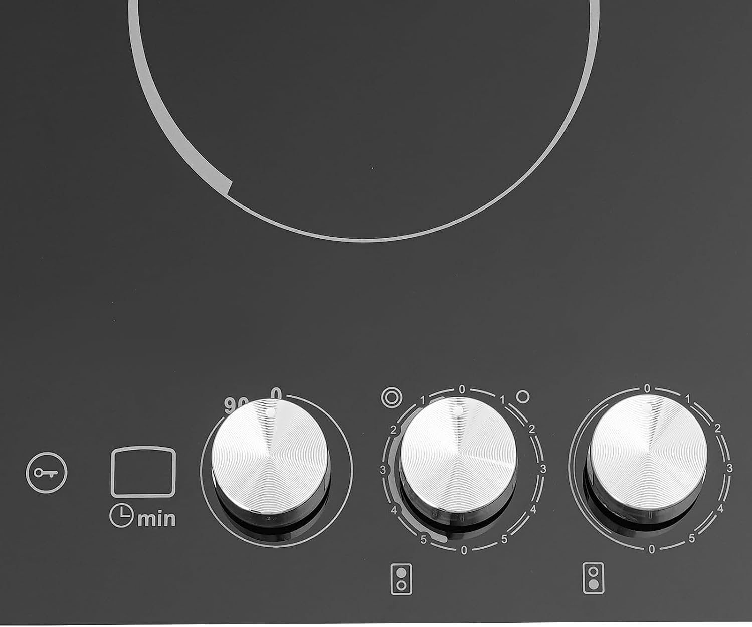 Electric Cooktop,Electric Stovetop,2 Burners Electric Cooktop,20.08 * 11.81in Electric Smoothtop Style Cooktop with 2 Elements,Induction Cooktop Stovetop with Booster and Timer (2 Burners)
